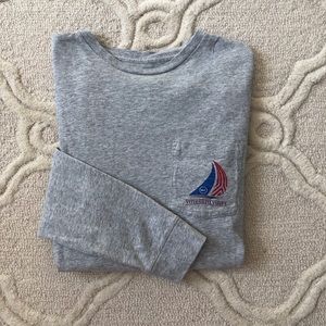 Vineyard Vines Mens Long Sleeve Pocket T Shirt